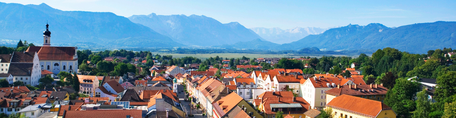 Murnau mit Blick auf das Moos (c) Tourist Information Murnau Stoess