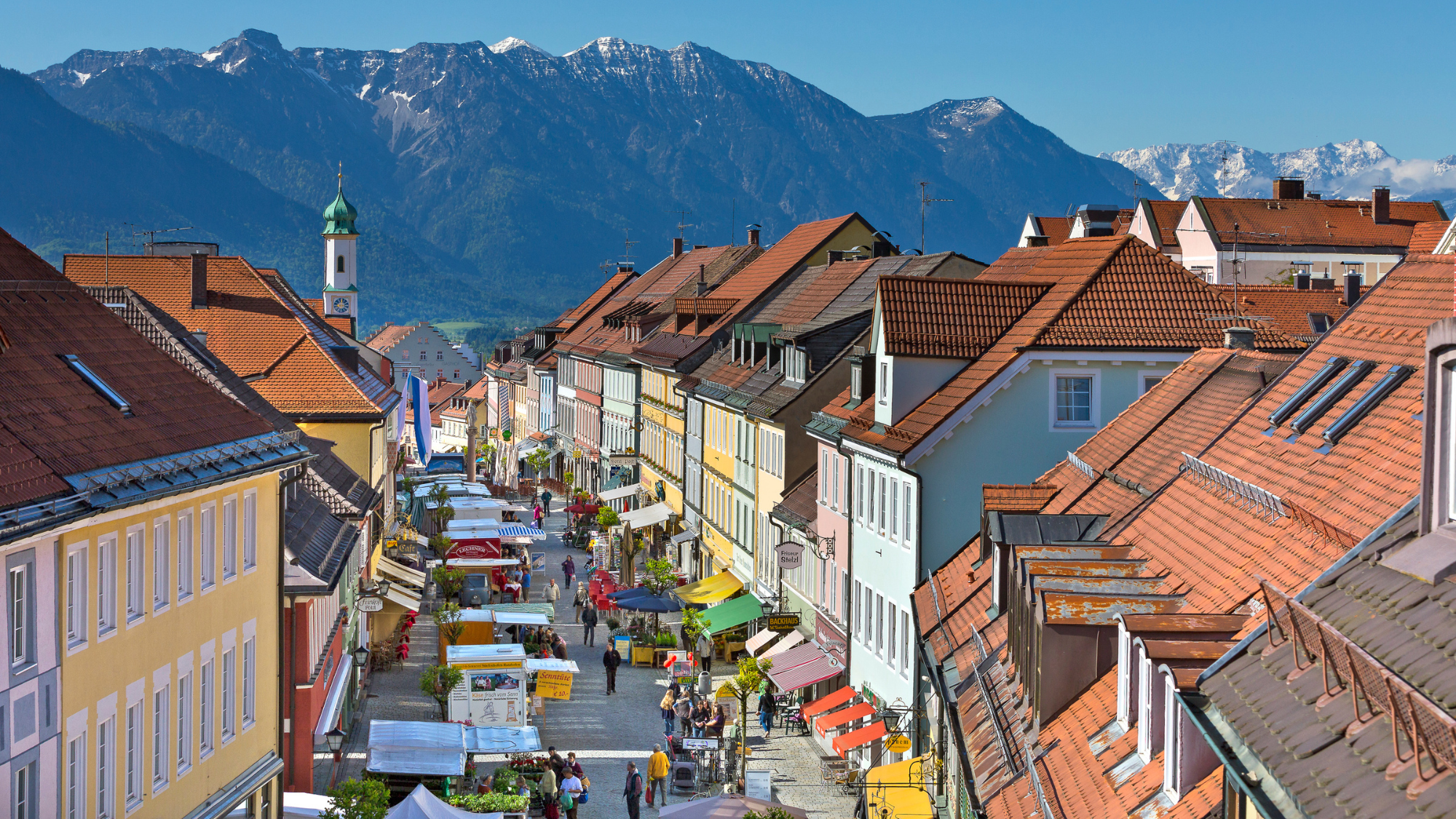 Markt Murnau Fußgängerzone Blick Süden (c)Florian Werner
