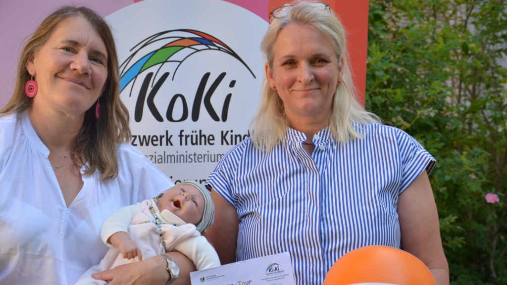Die beiden KoKi-Mitarbeiterinnen Sabine Vogt und Gesine Rüggeberg