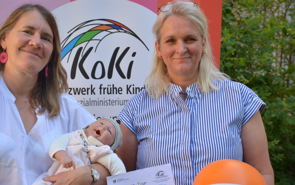 Die beiden KoKi-Mitarbeiterinnen Sabine Vogt und Gesine Rüggeberg
