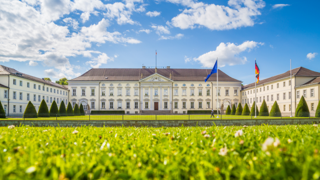 Außenaufnahme von Schloss Bellevue