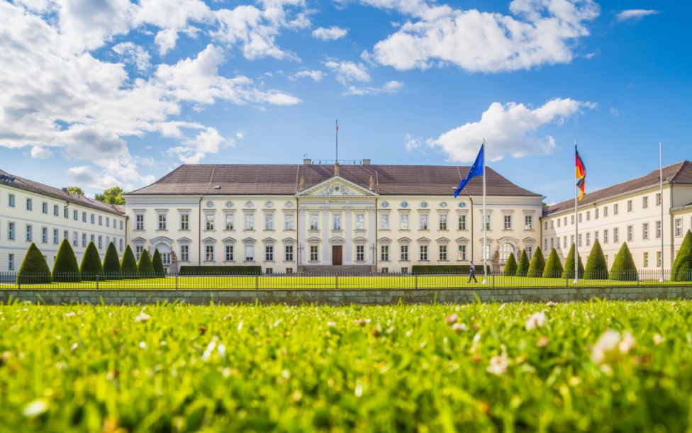 Außenaufnahme von Schloss Bellevue