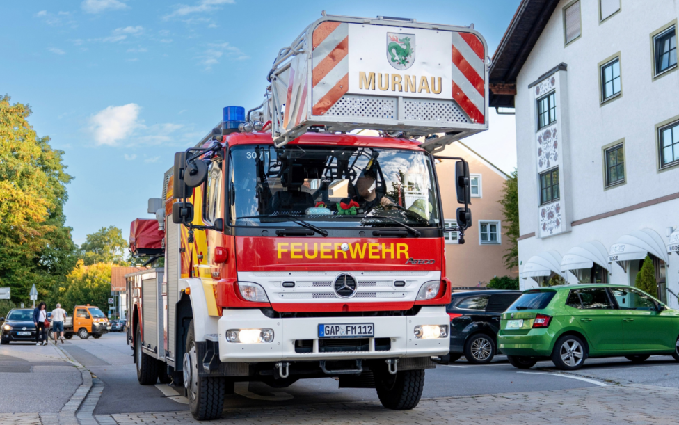 Frontansicht des Leiterwagens der Freiwilligen Feuerwehr Murnau