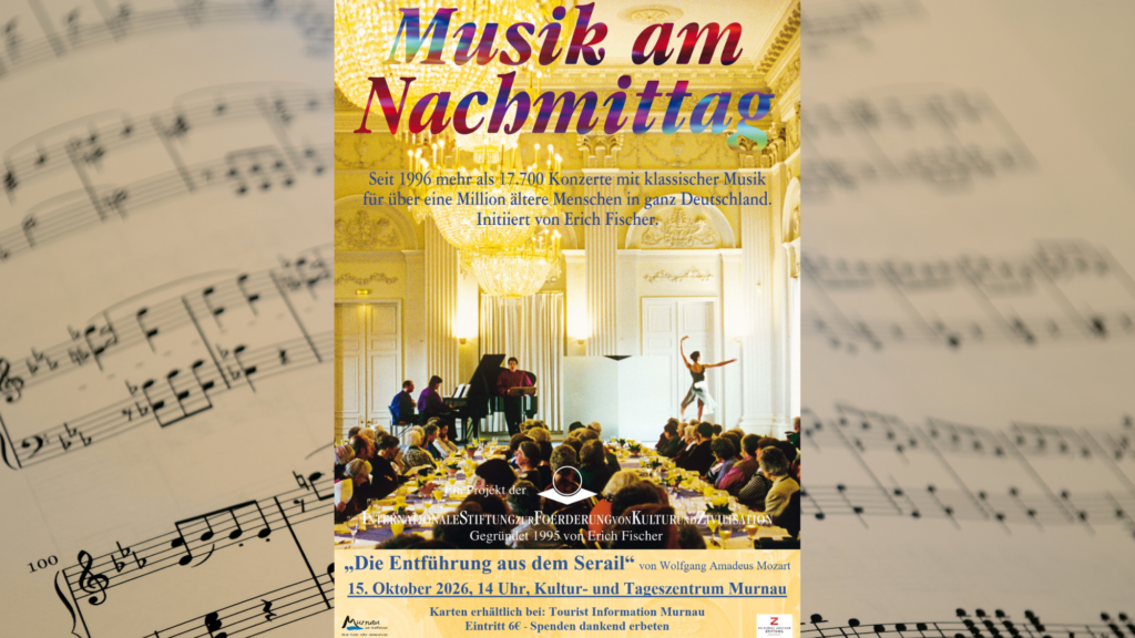 Plakat zur Veranstaltung "Musik am Nachmittag" am 15.10.2026 im Kultur- und Tagungszentrum