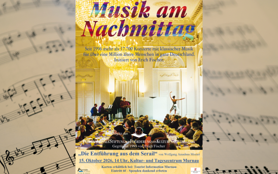 Plakat zur Veranstaltung "Musik am Nachmittag" am 15.10.2026 im Kultur- und Tagungszentrum